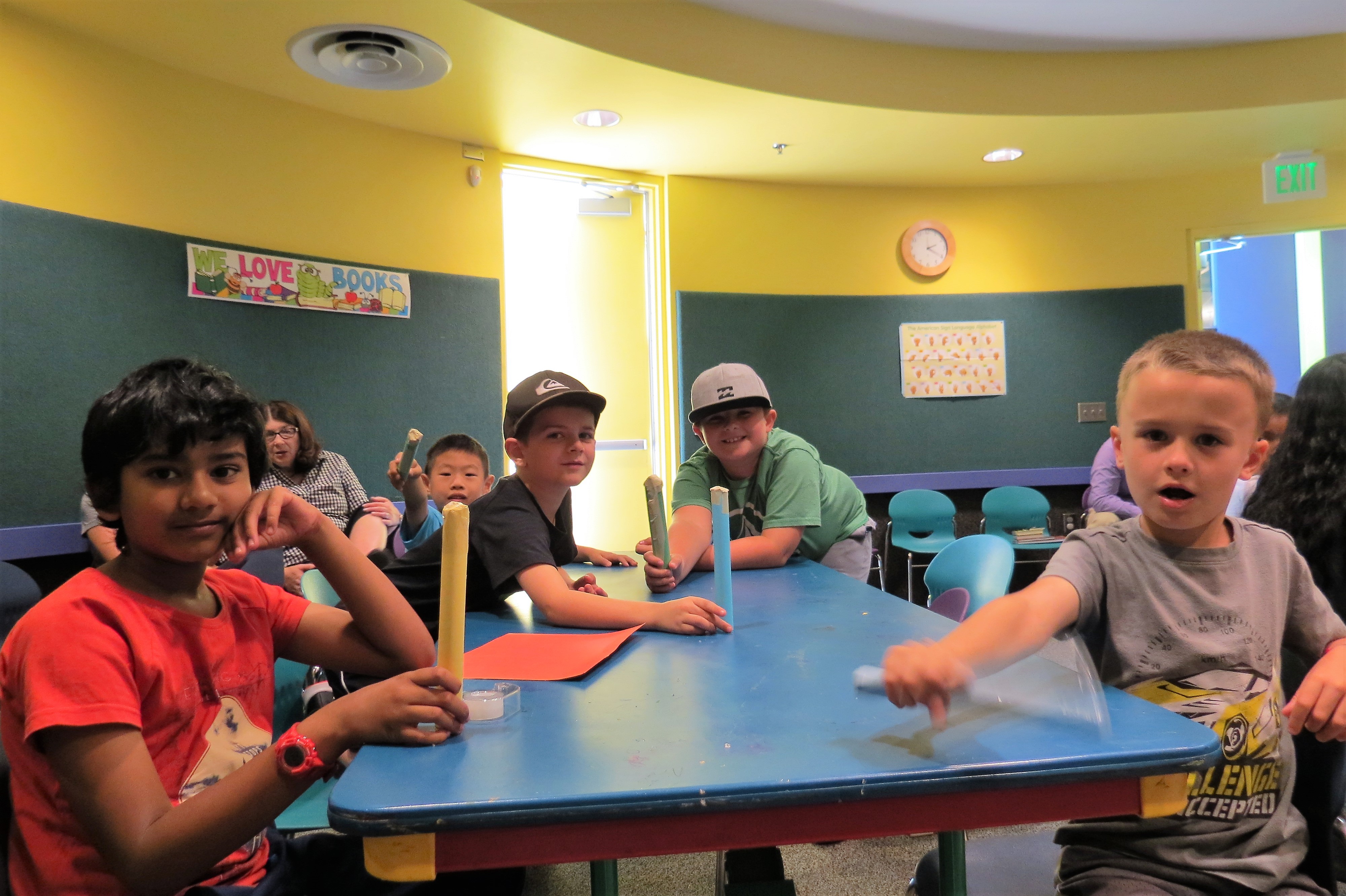 Children working on a STEM project